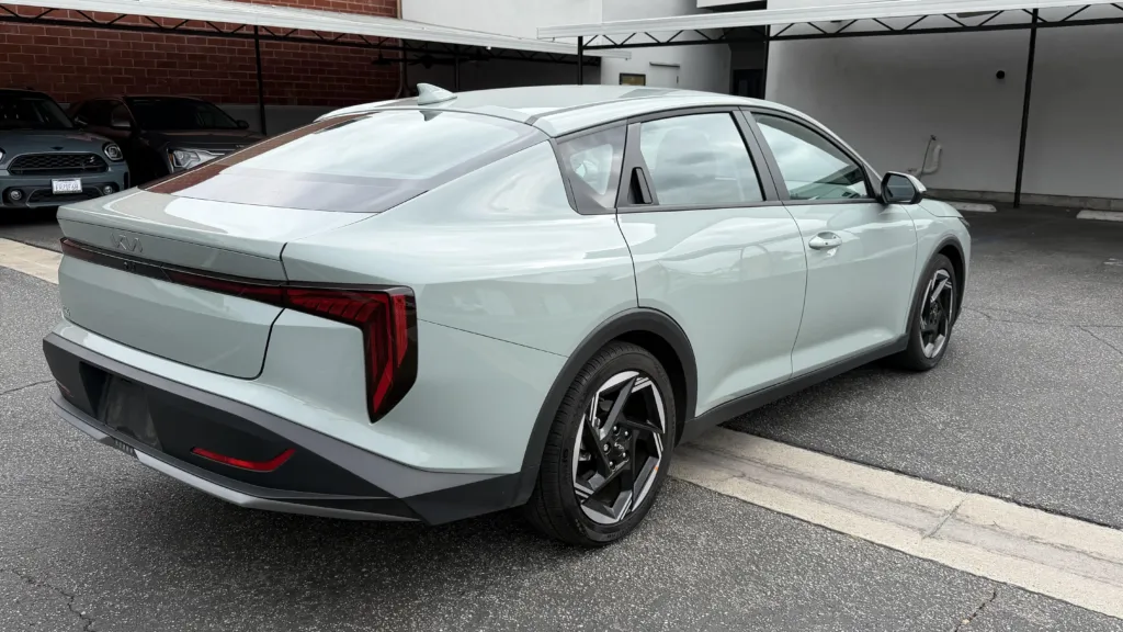 2026 Kia K4 LXS Rear Driver-Side Angle
